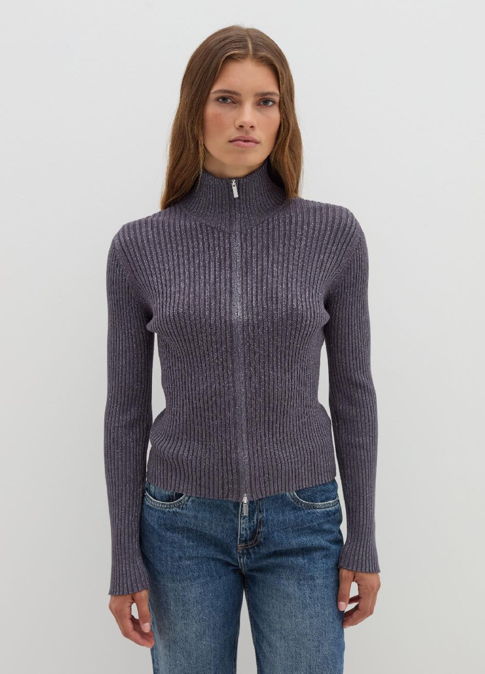 Stefanel Cardigan a costine full-zip Negozio