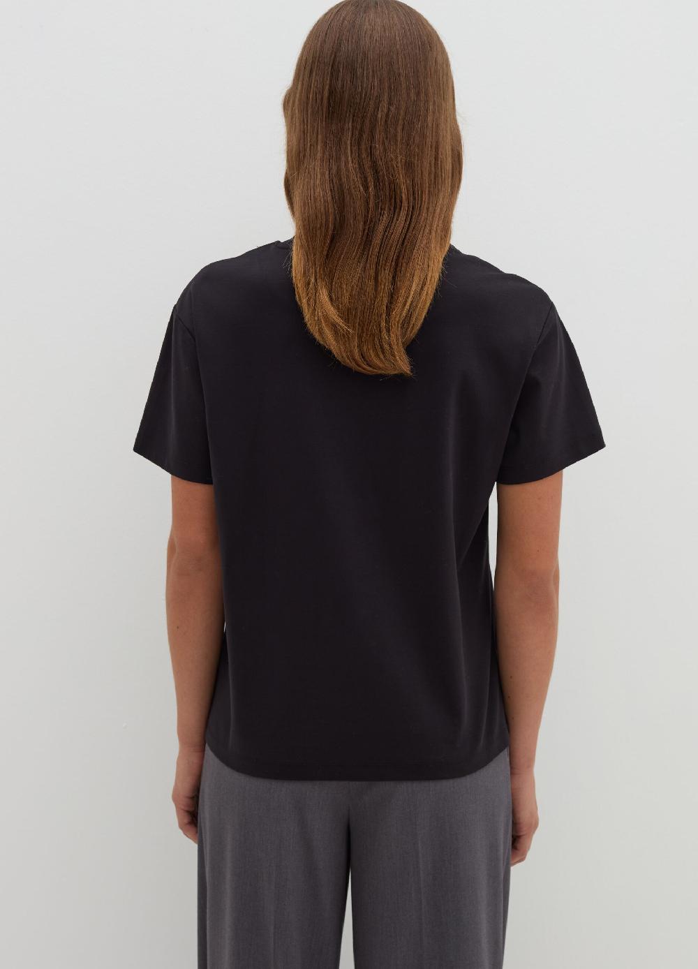 Stefanel T-shirt in jersey con scollo rotondo Moda
