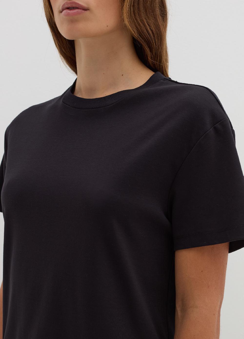 Stefanel T-shirt in jersey con scollo rotondo Moda