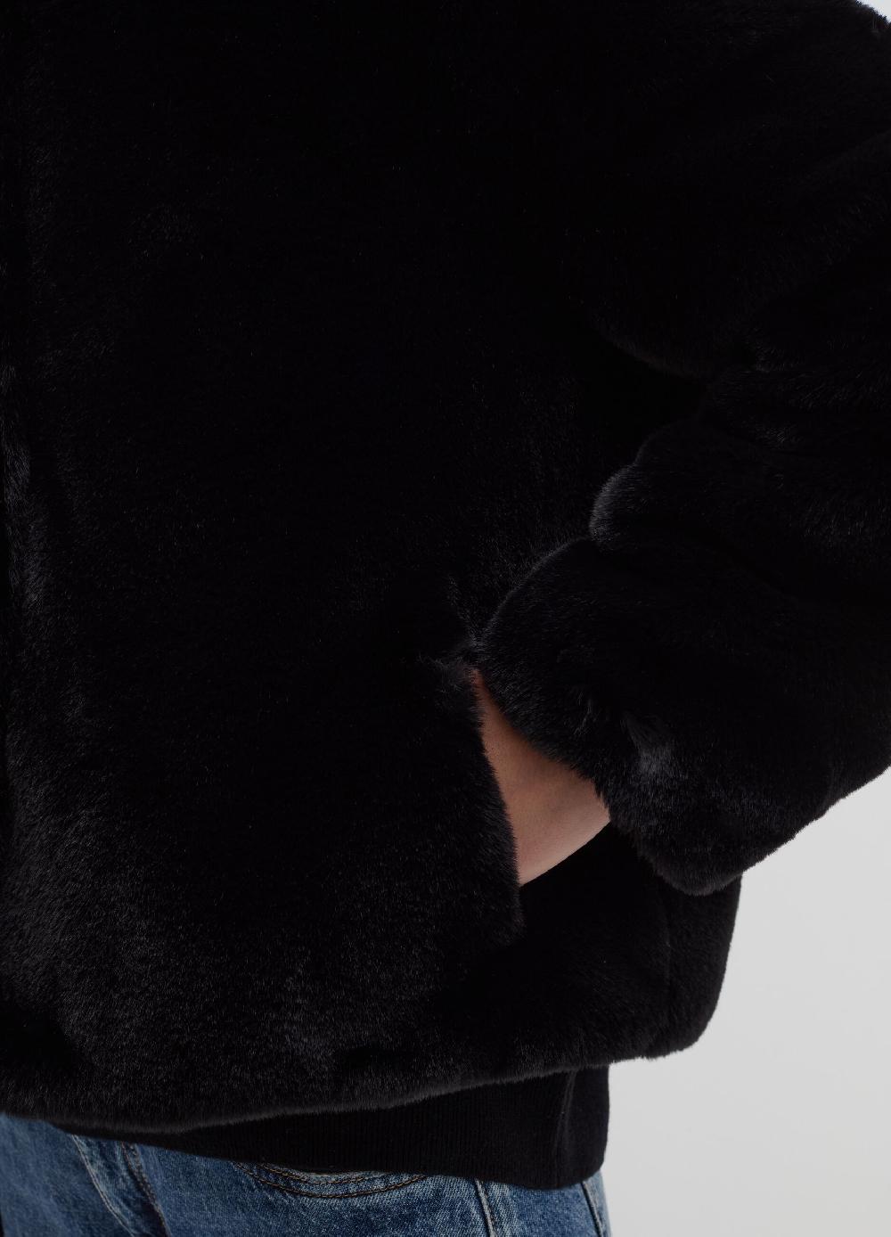 Stefanel Giacca corta teddy con cappuccio Shopping Online