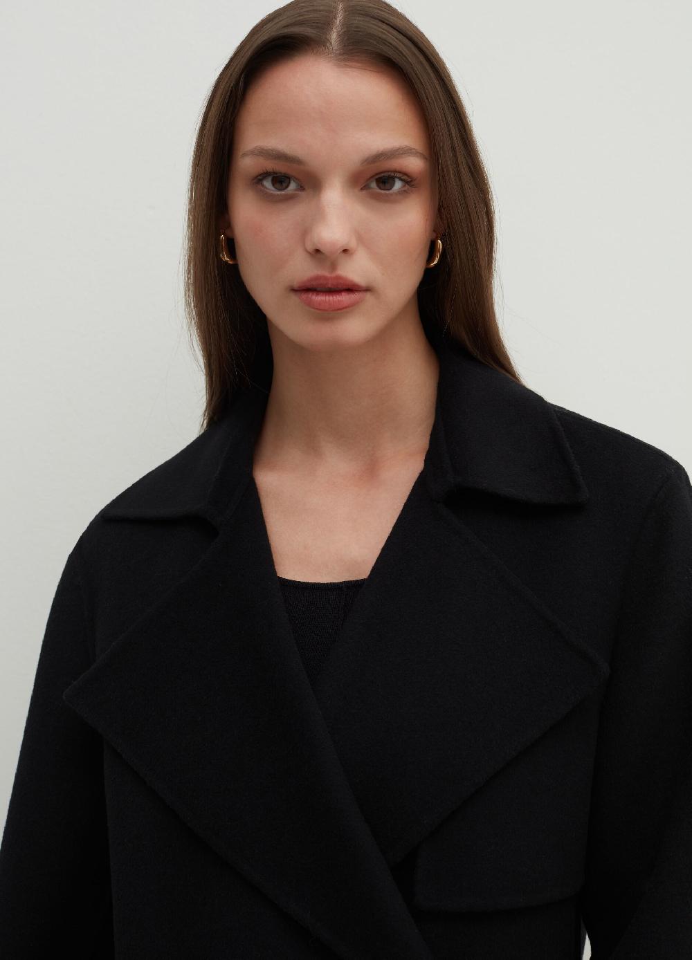 Stefanel Cappotto lungo doppiopetto con revers Hotsell