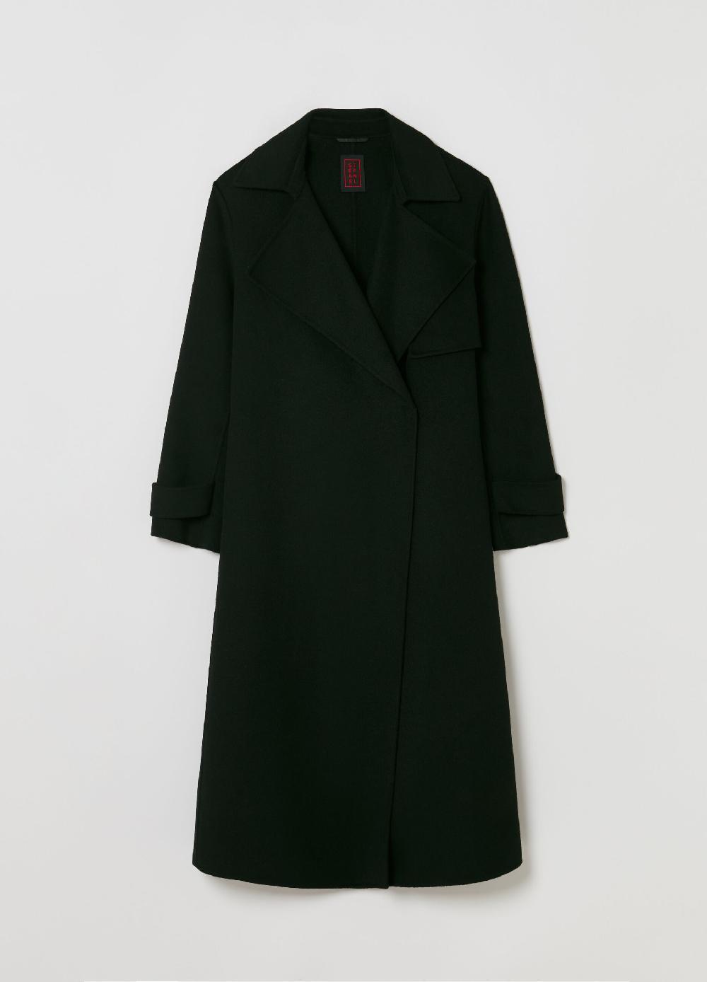 Stefanel Cappotto lungo doppiopetto con revers Hotsell
