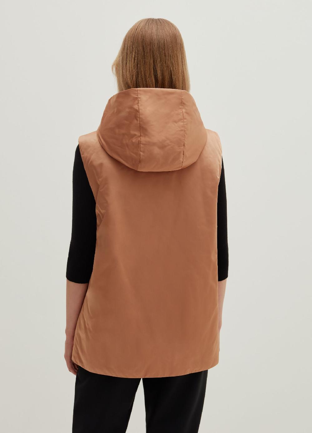 Stefanel Gilet full-zip ultralight con cappuccio Vendita Economica
