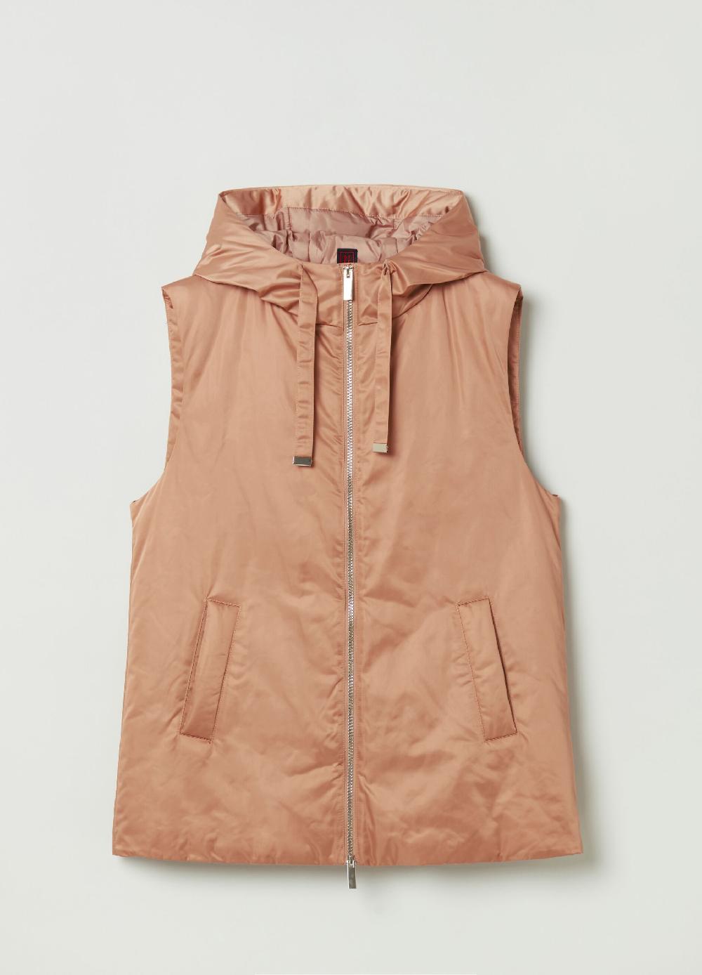Stefanel Gilet full-zip ultralight con cappuccio Vendita Economica