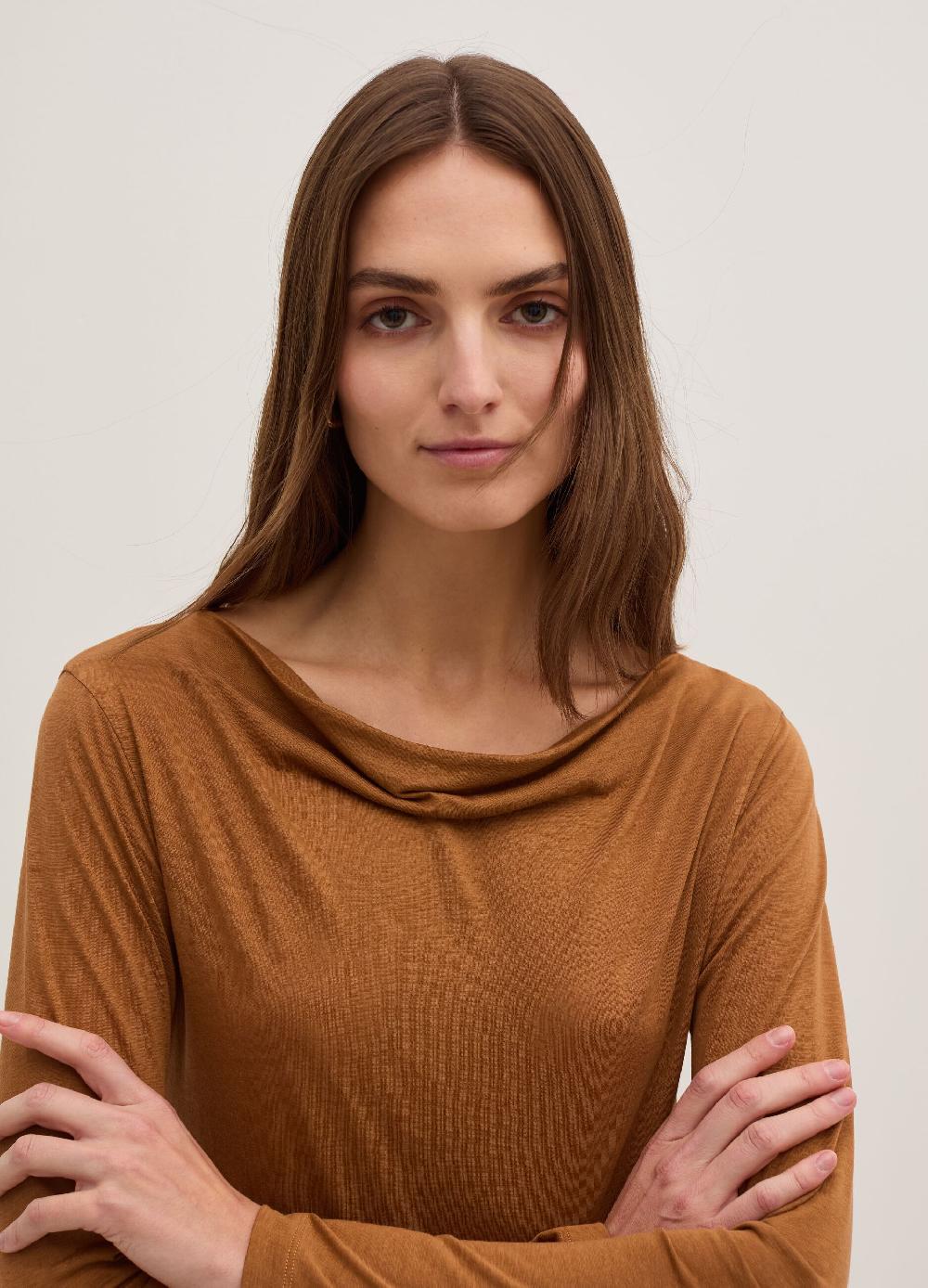 Stefanel T-shirt a maniche lunghe in jersey Sconto di tempo limitato