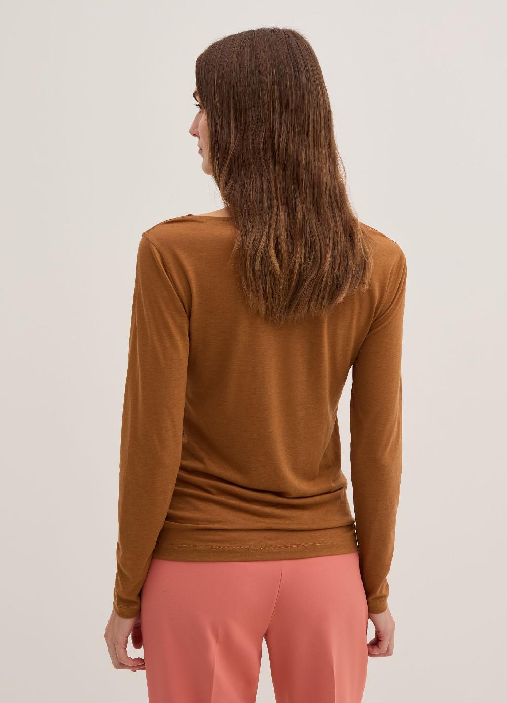 Stefanel T-shirt a maniche lunghe in jersey Sconto di tempo limitato