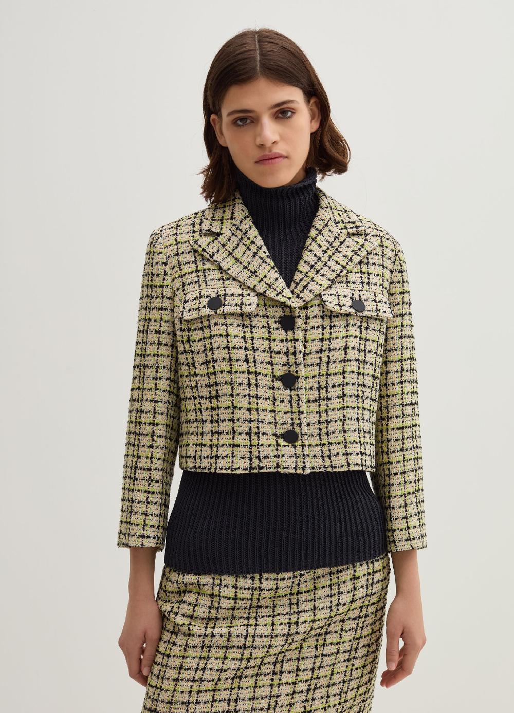 Stefanel Giacca corta in tweed Offerta speciale