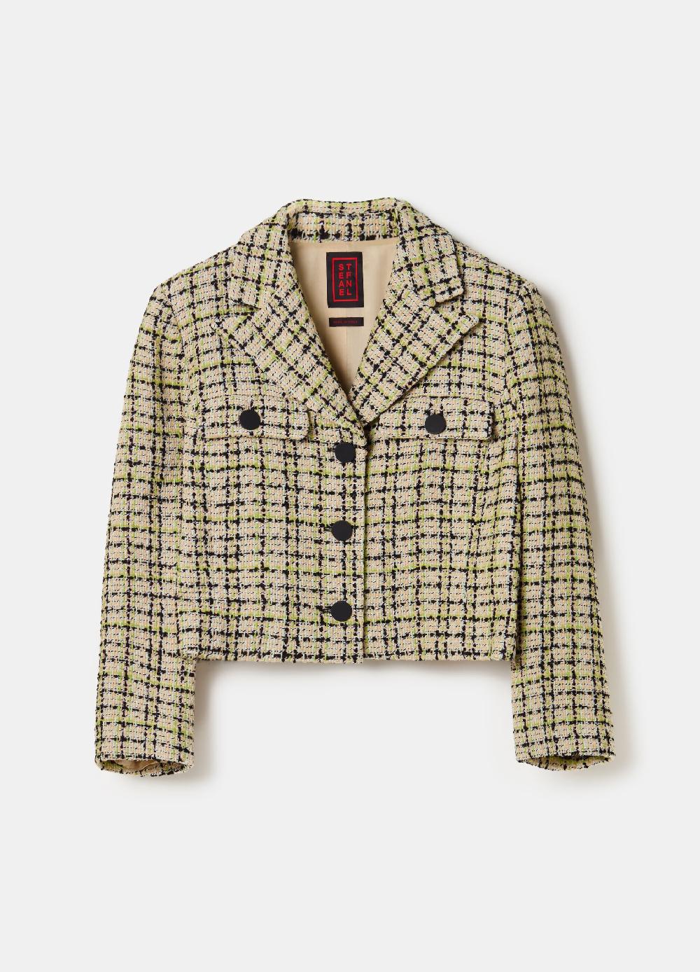 Stefanel Giacca corta in tweed Offerta speciale