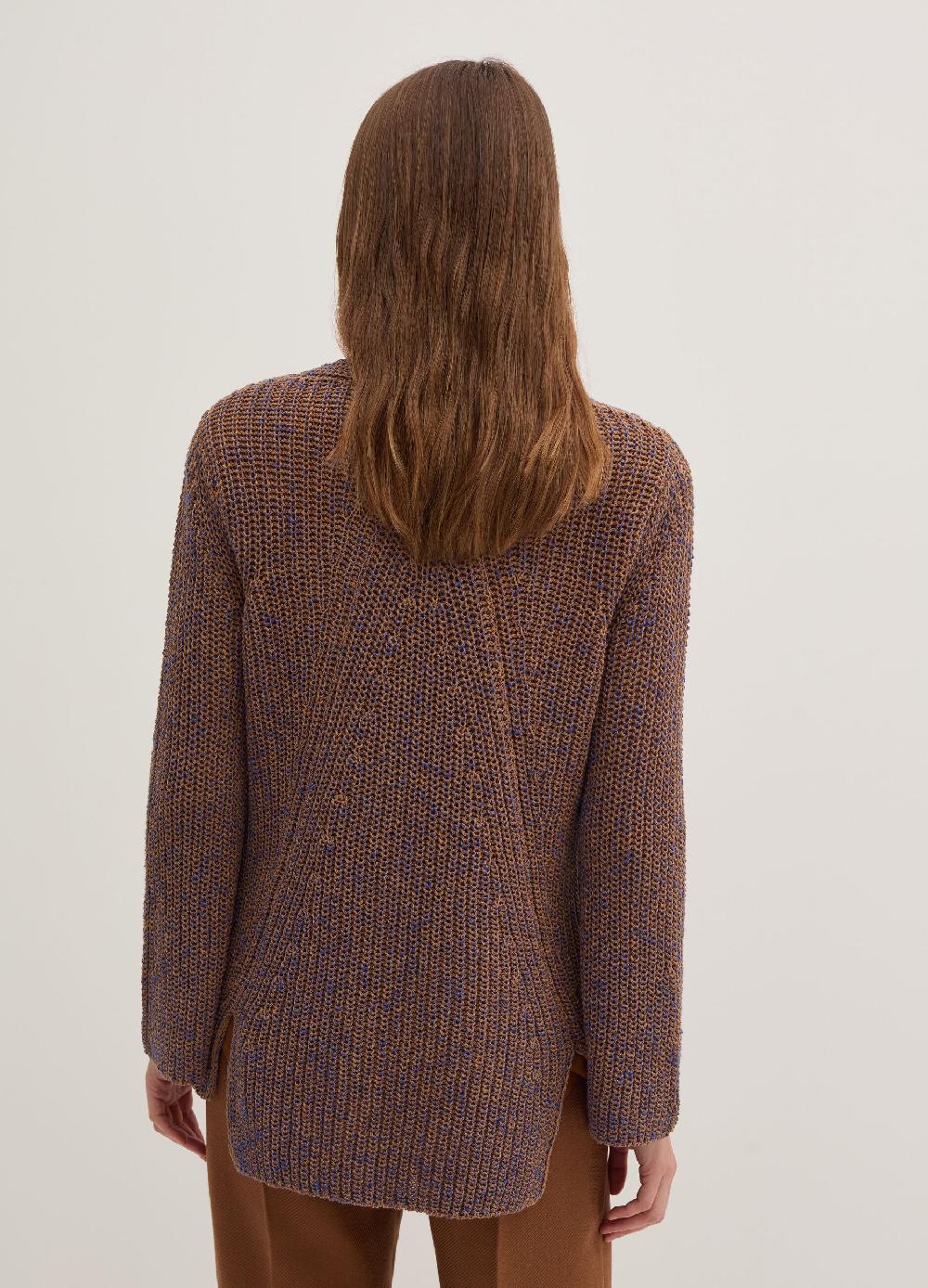 Stefanel Pullover con fantasia bicolore scollo a V Comprare a buon mercato