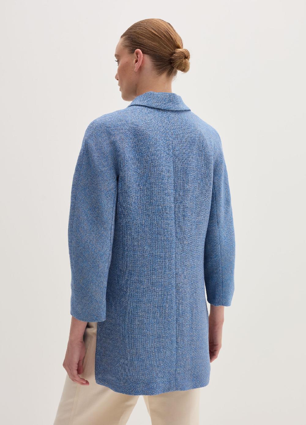 Stefanel Blazer doppiopetto con trama diagonale Offerta esclusiva