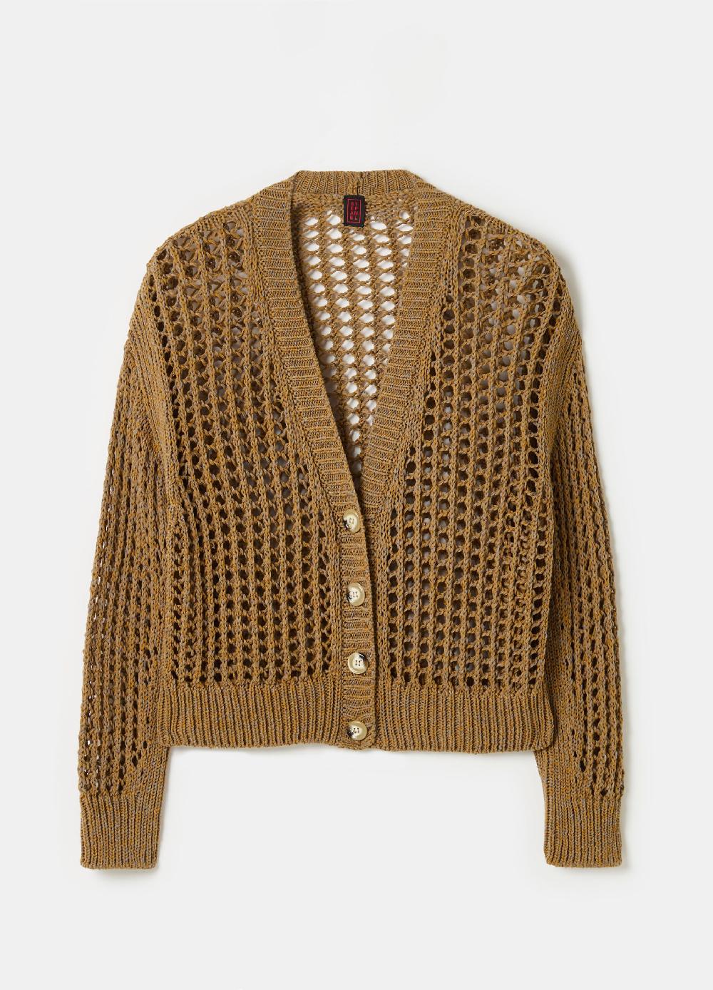 Stefanel Cardigan over trama forata effetto mouline Black Friday