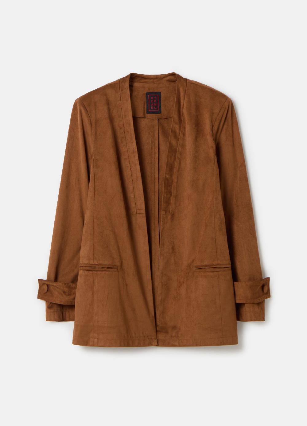 Stefanel Blazer aperto in suede Cyber Monday