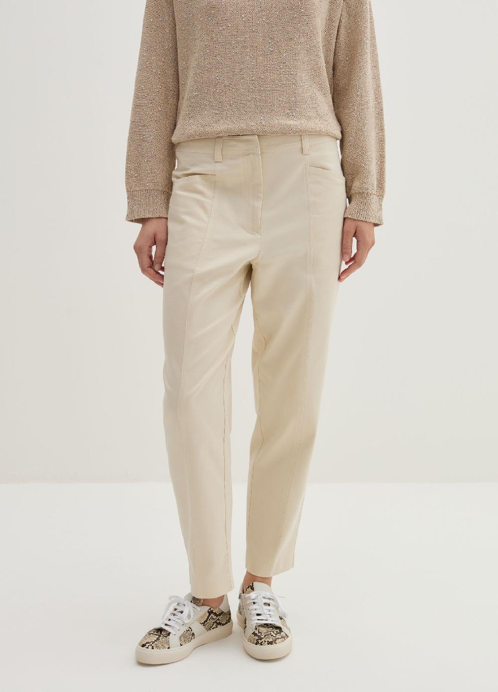 Stefanel Pantalone carrot fit in twill Offerta per la Festa della Mamma