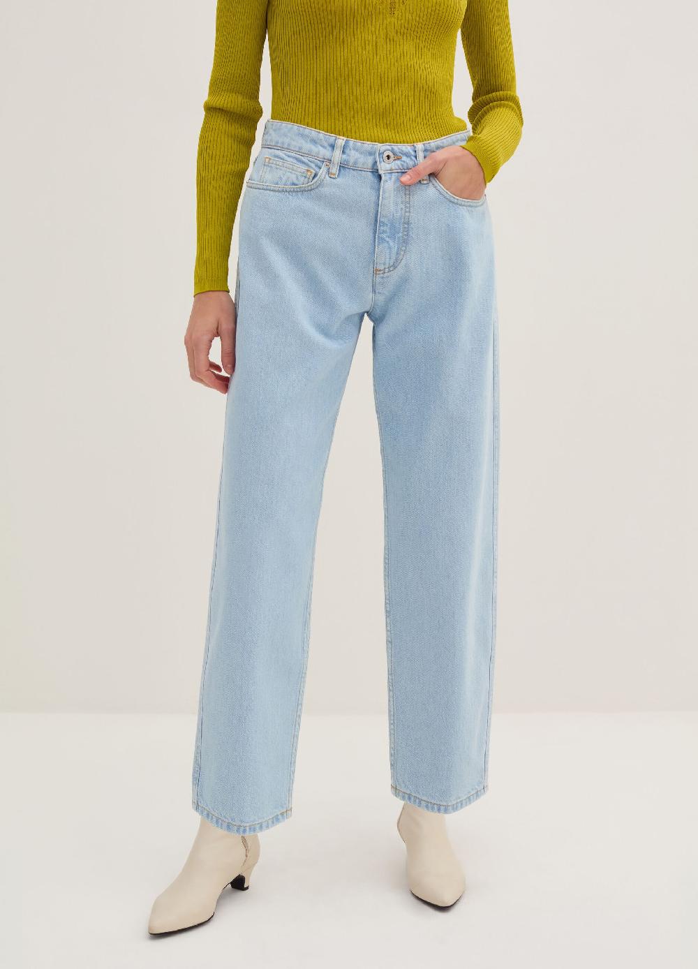 Stefanel Jeans cropped mom fit Vendita calda