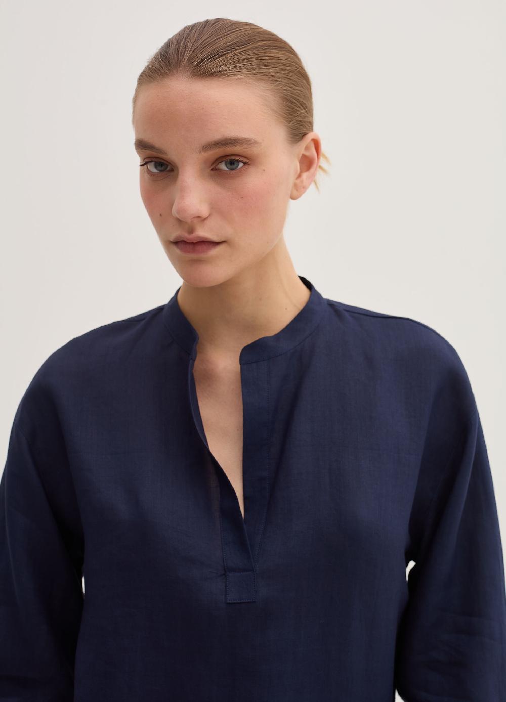 Stefanel Blusa over in ramie con laccetti Offerte speciali