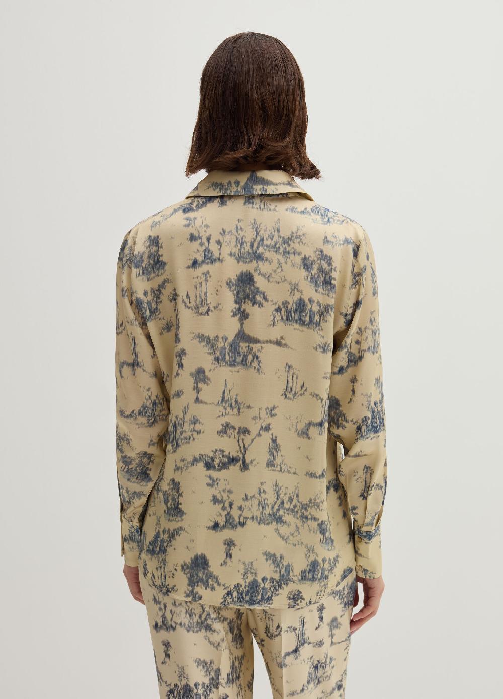 Stefanel Camicia stampata in satin Latest stili