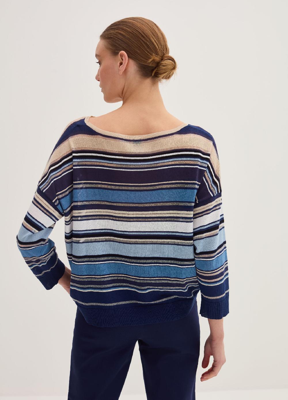 Stefanel Maglia in crêpe a righe Ultimo giorno