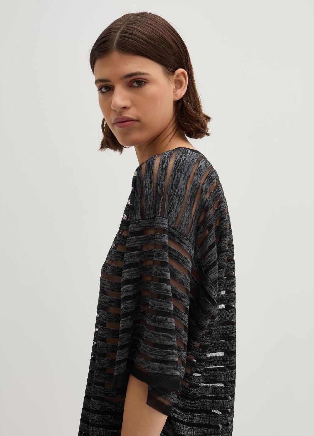Stefanel Maglia semitrasparente a righe Fino al 55% di sconto