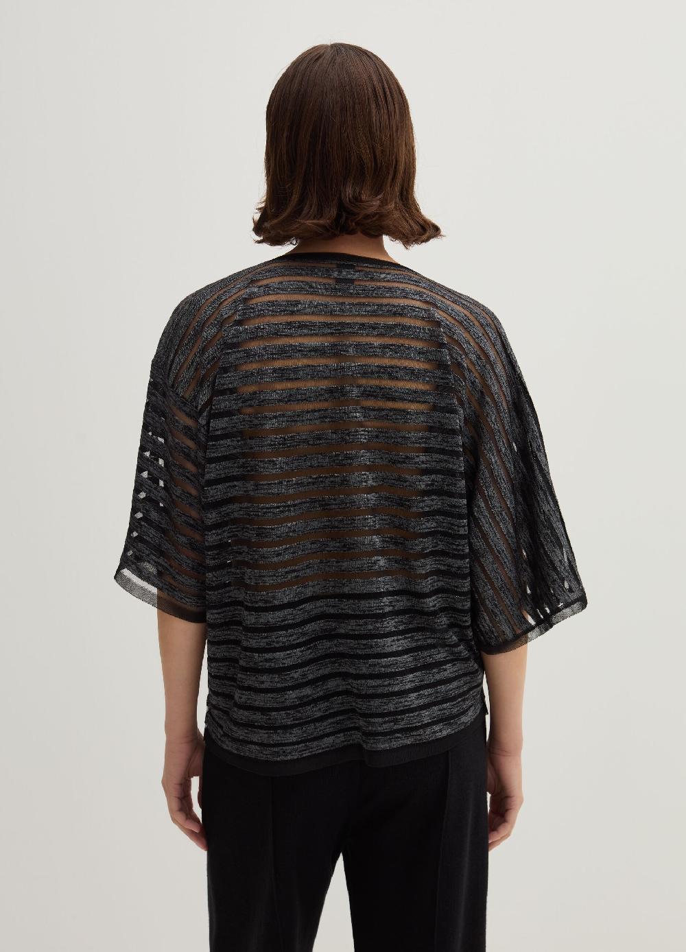 Stefanel Maglia semitrasparente a righe Fino al 55% di sconto
