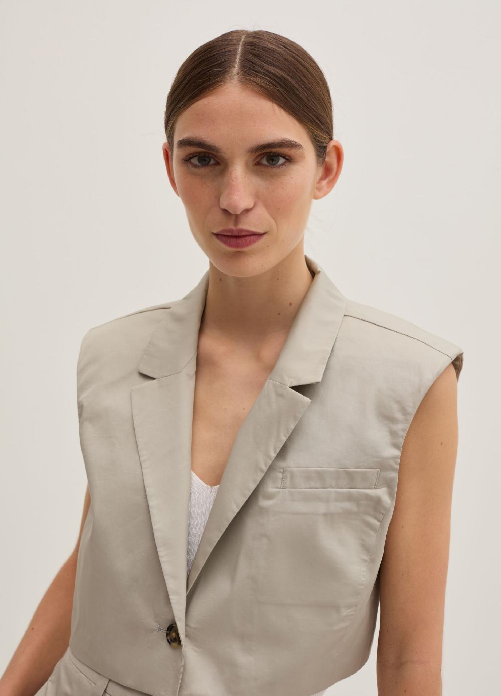 Stefanel Blazer smanicato boxy fit con spalline Officina