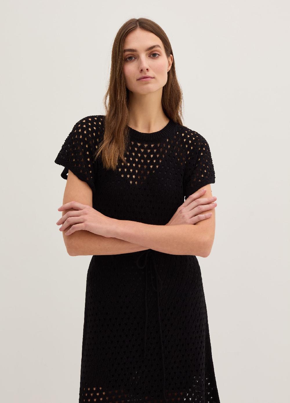 Stefanel Vestito lungo in cordonetto Black Friday Prezzi