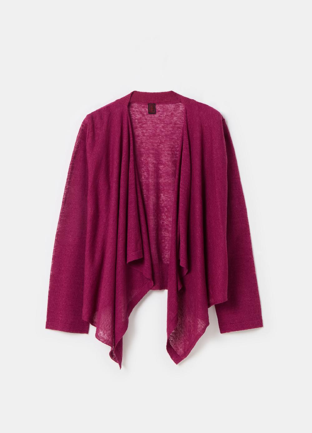Stefanel Cardigan aperto in misto lino In vendita