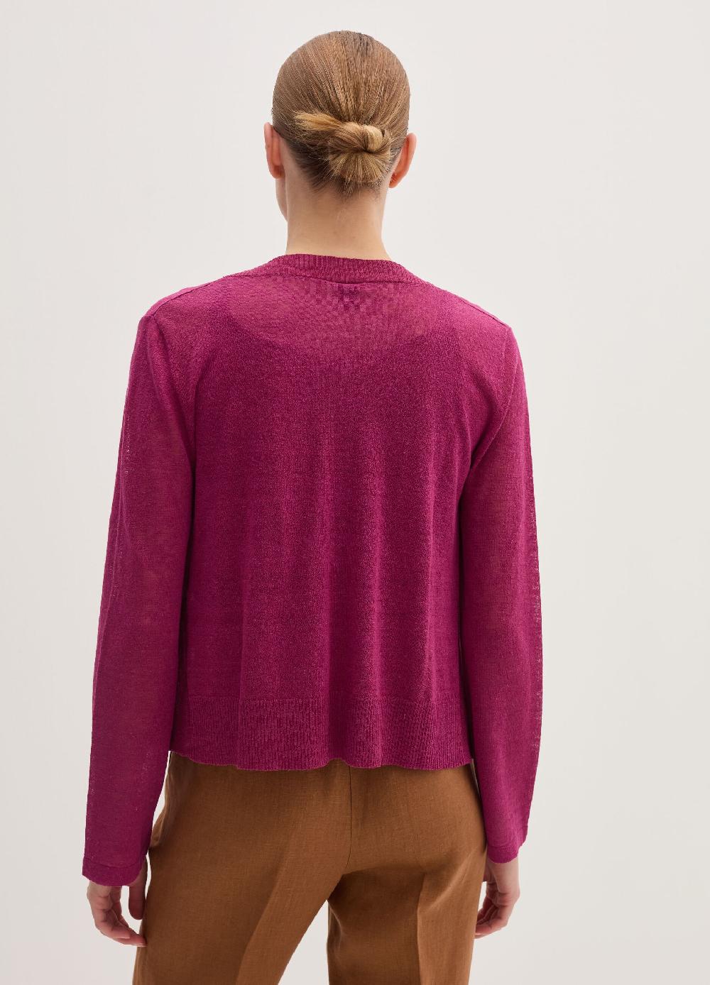 Stefanel Cardigan aperto in misto lino In vendita
