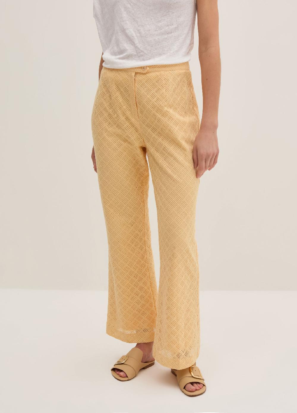 Stefanel Pantalone flare fit con motivo geometrico Duty-free