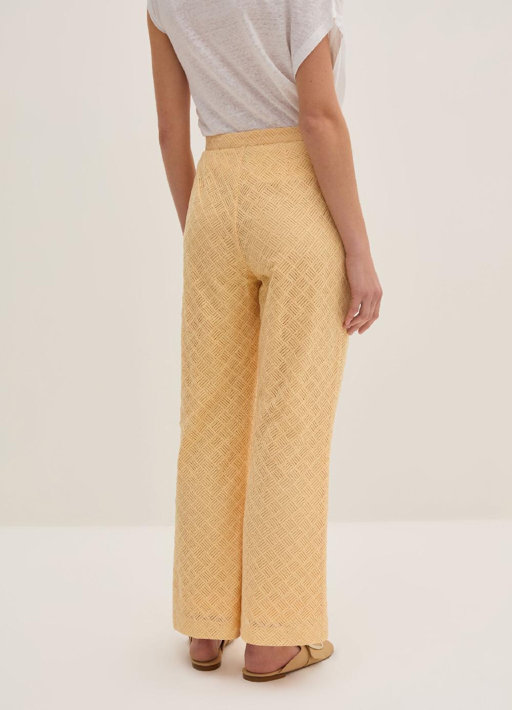Stefanel Pantalone flare fit con motivo geometrico Duty-free