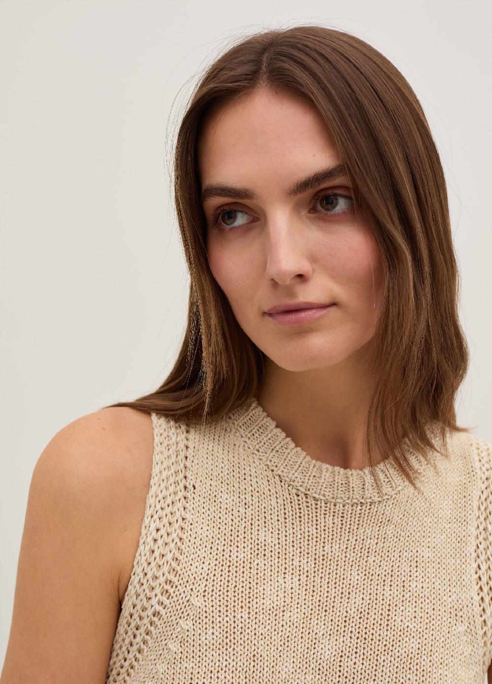 Stefanel Vestito midi con spacco e bottoni Italy