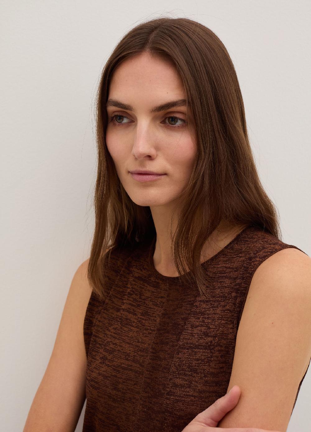 Stefanel Vestito lungo effetto shantung con spacchi Qualità