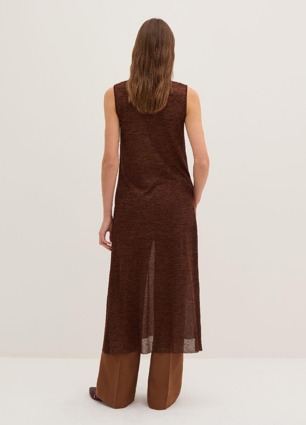Stefanel Vestito lungo effetto shantung con spacchi Qualità