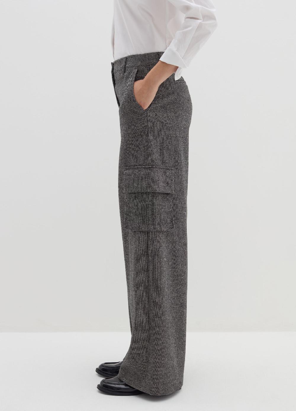 Stefanel Pantalone cargo in tweed Promozione