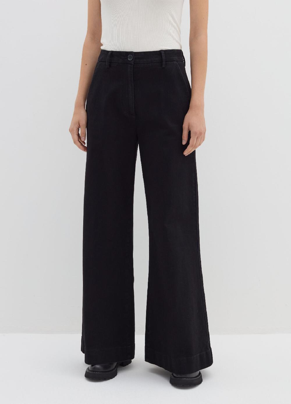 Stefanel Jeans a gamba larga tinta unita Pezzi Unici