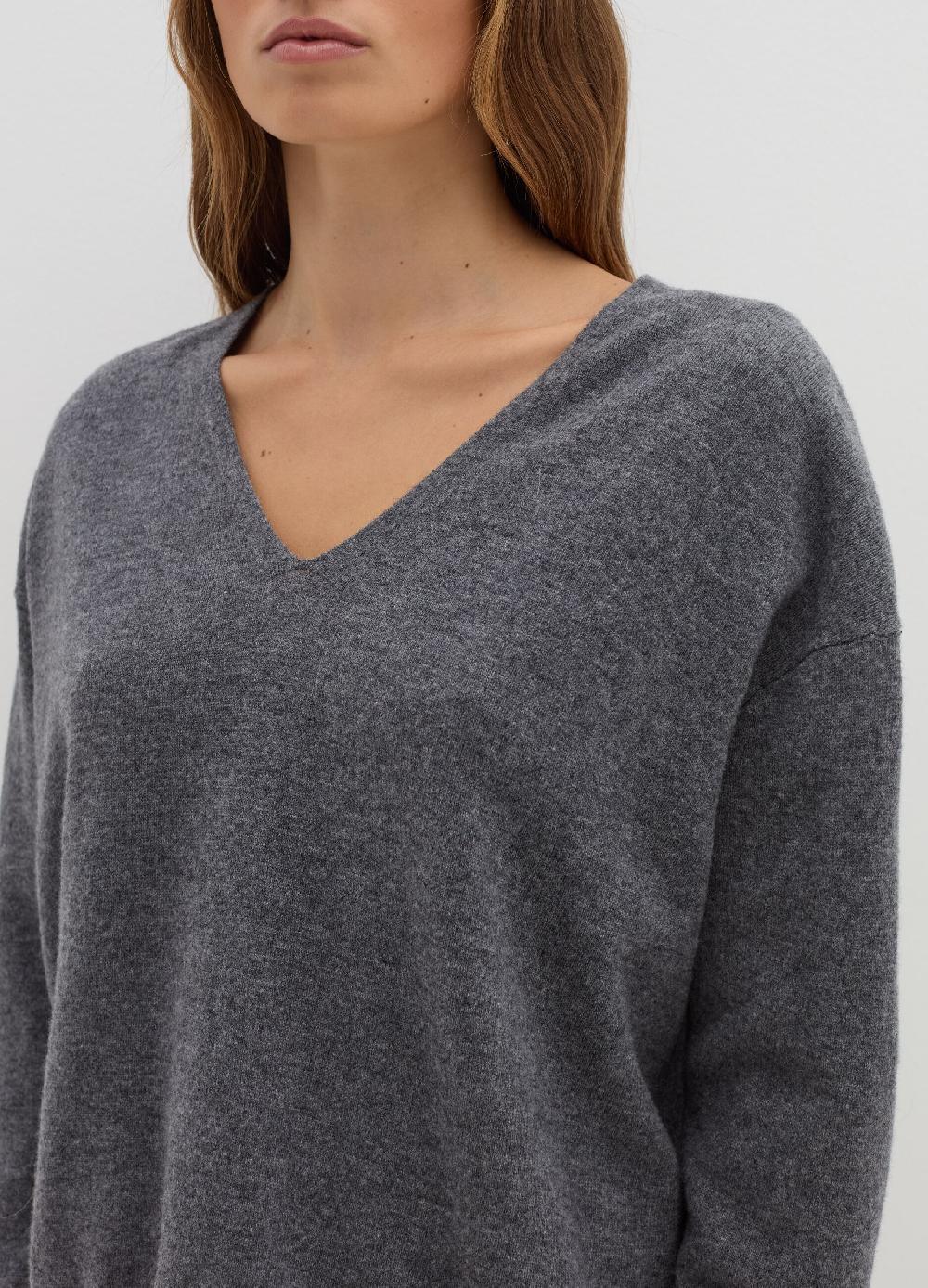 Stefanel Pullover in lana e cashmere con scollo a V Qualità Garantita