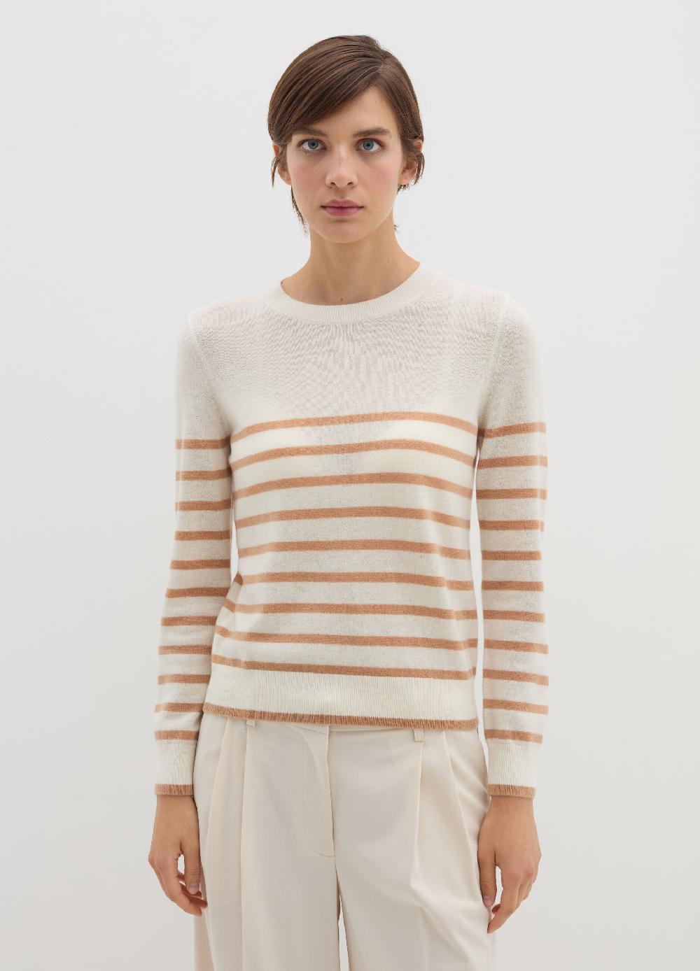 Stefanel Pullover a righe in lana cardata Negozi Online