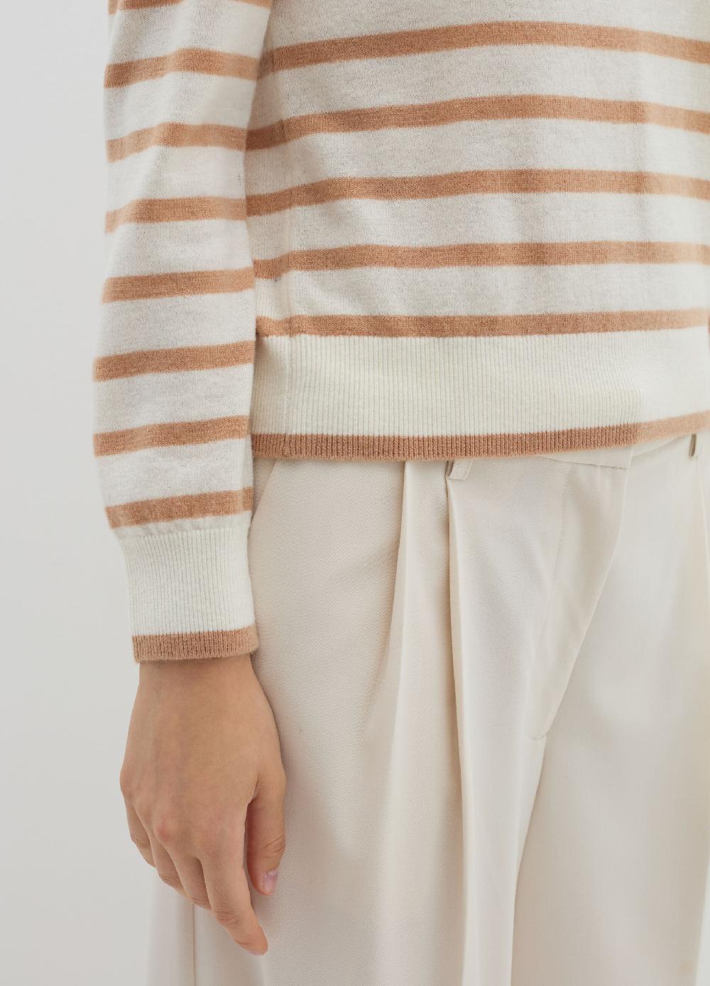 Stefanel Pullover a righe in lana cardata Negozi Online