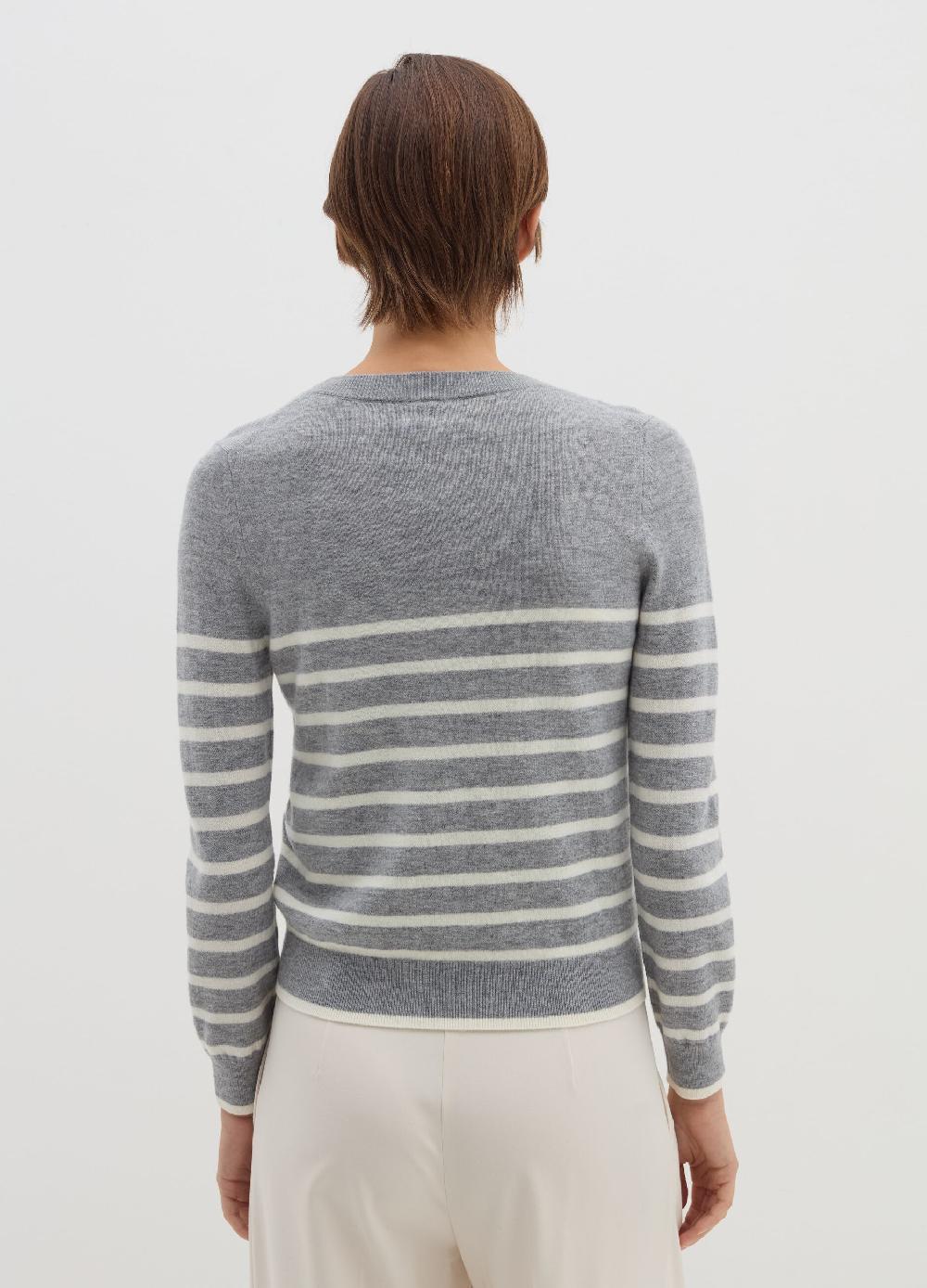 Stefanel Pullover a righe in lana cardata Acquista Ora