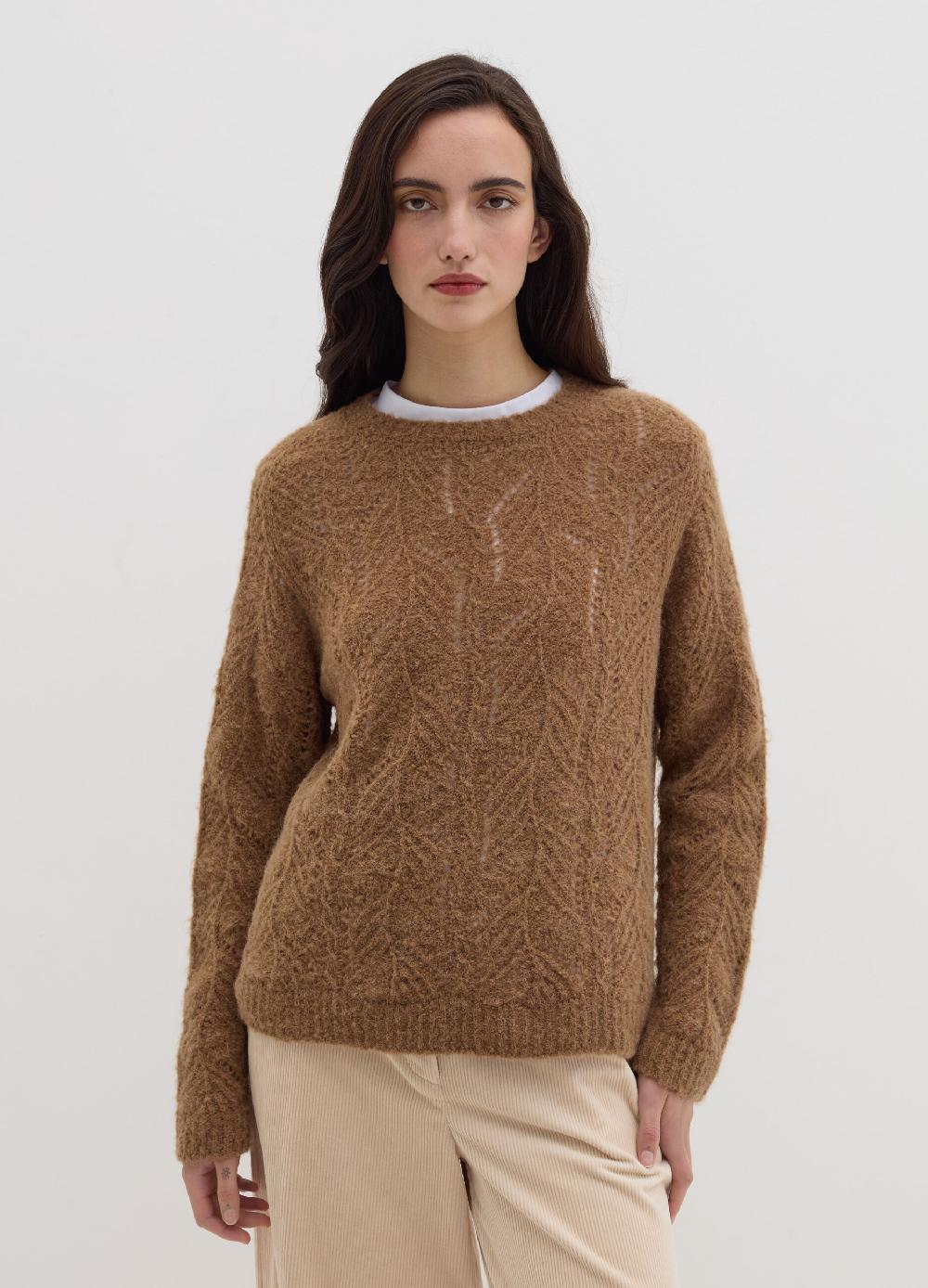 Stefanel Pullover con motivo traforato Affare Del Giorno