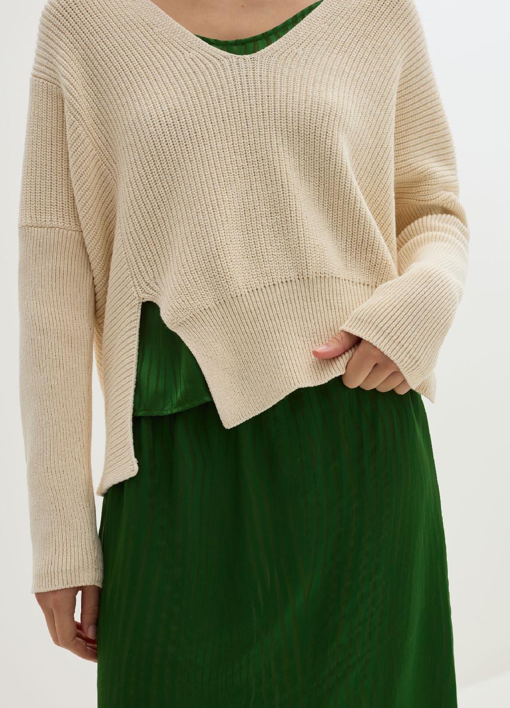 Stefanel Pullover oversize a coste con spacchi Novità
