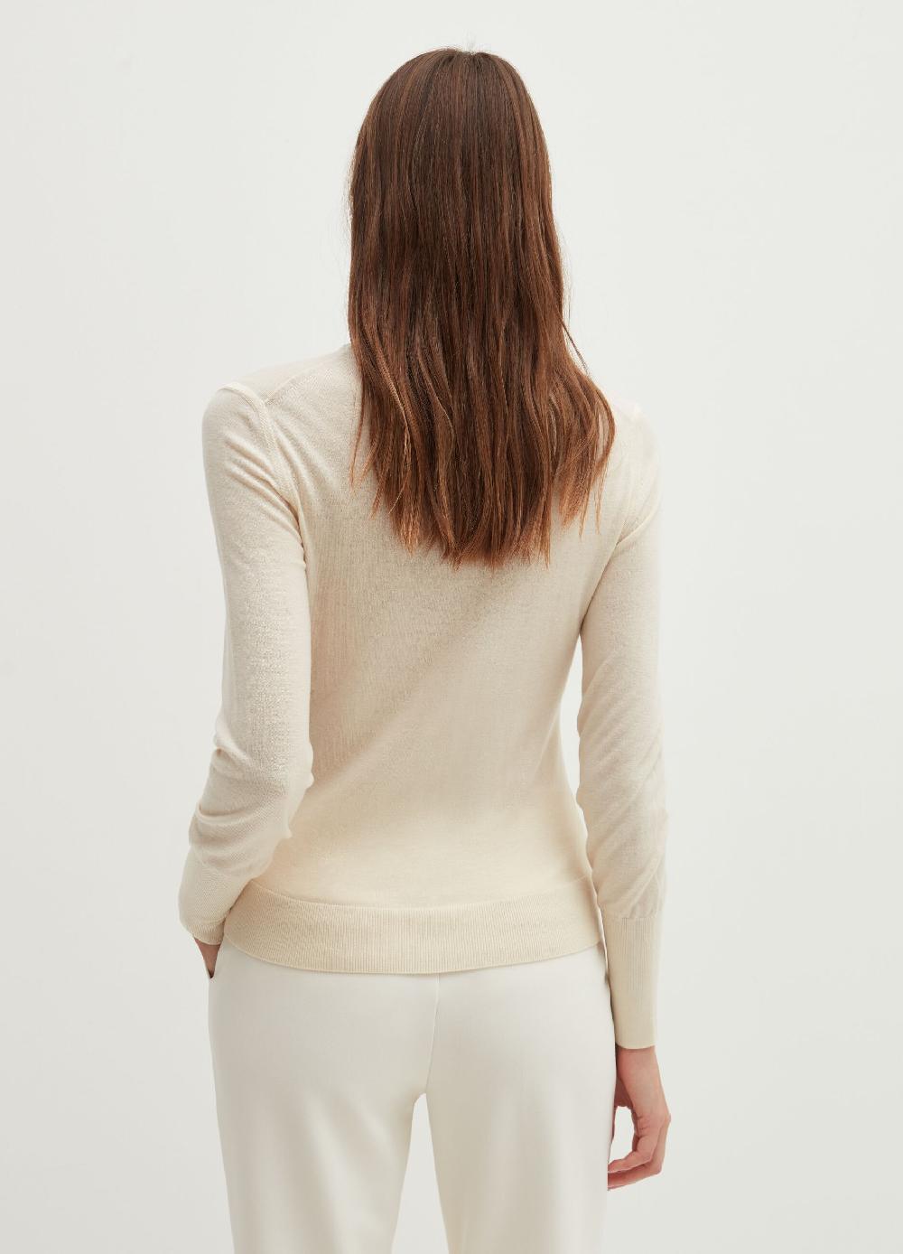 Stefanel Pullover in lana e seta a collo alto Sconto