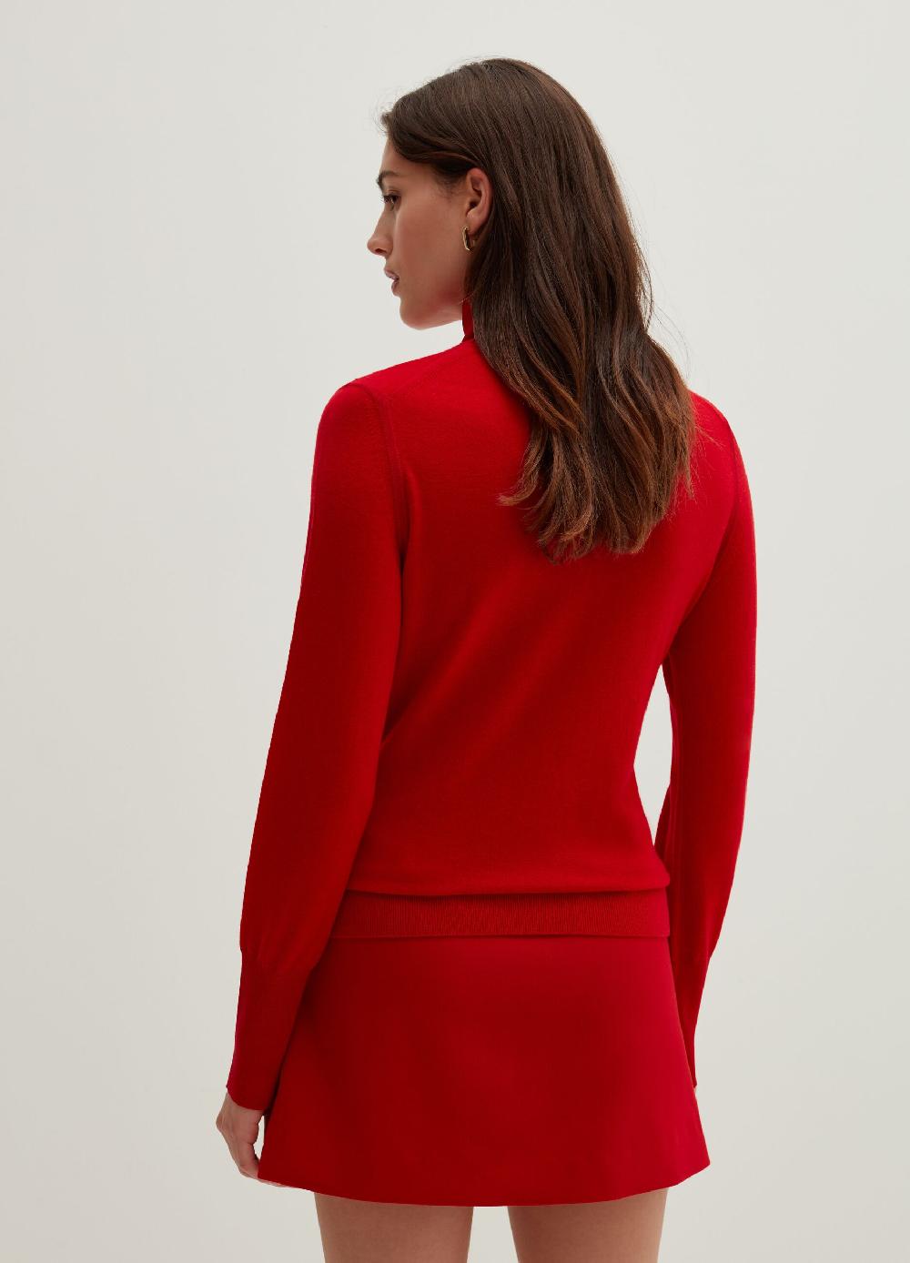 Stefanel Pullover in lana e seta a collo alto Saldi