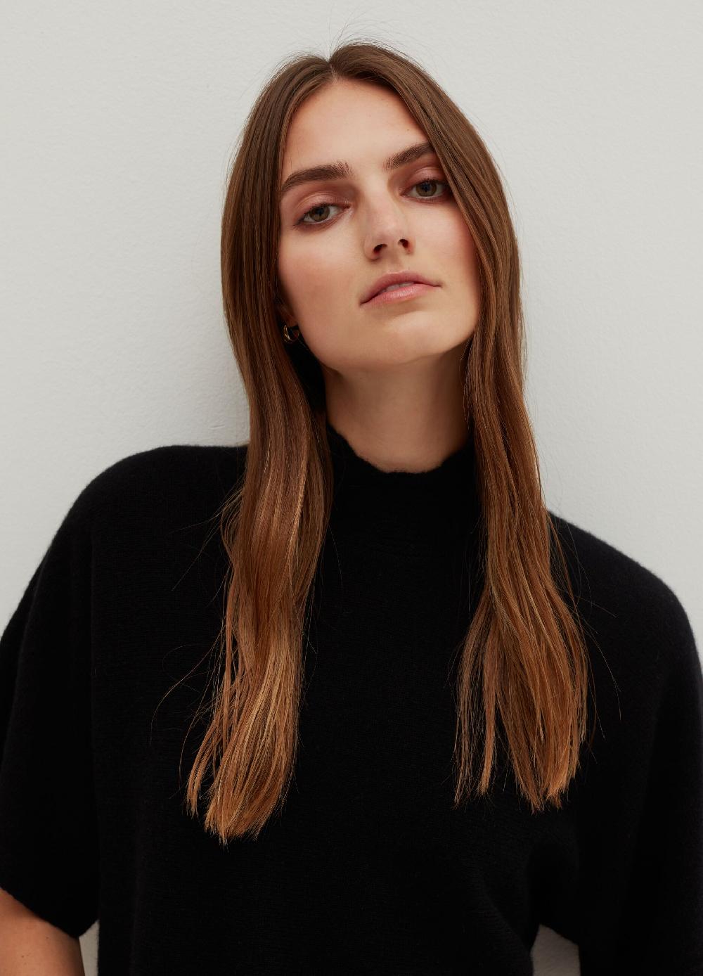 Stefanel Maglia in cashmere mock neck Vendite Flash