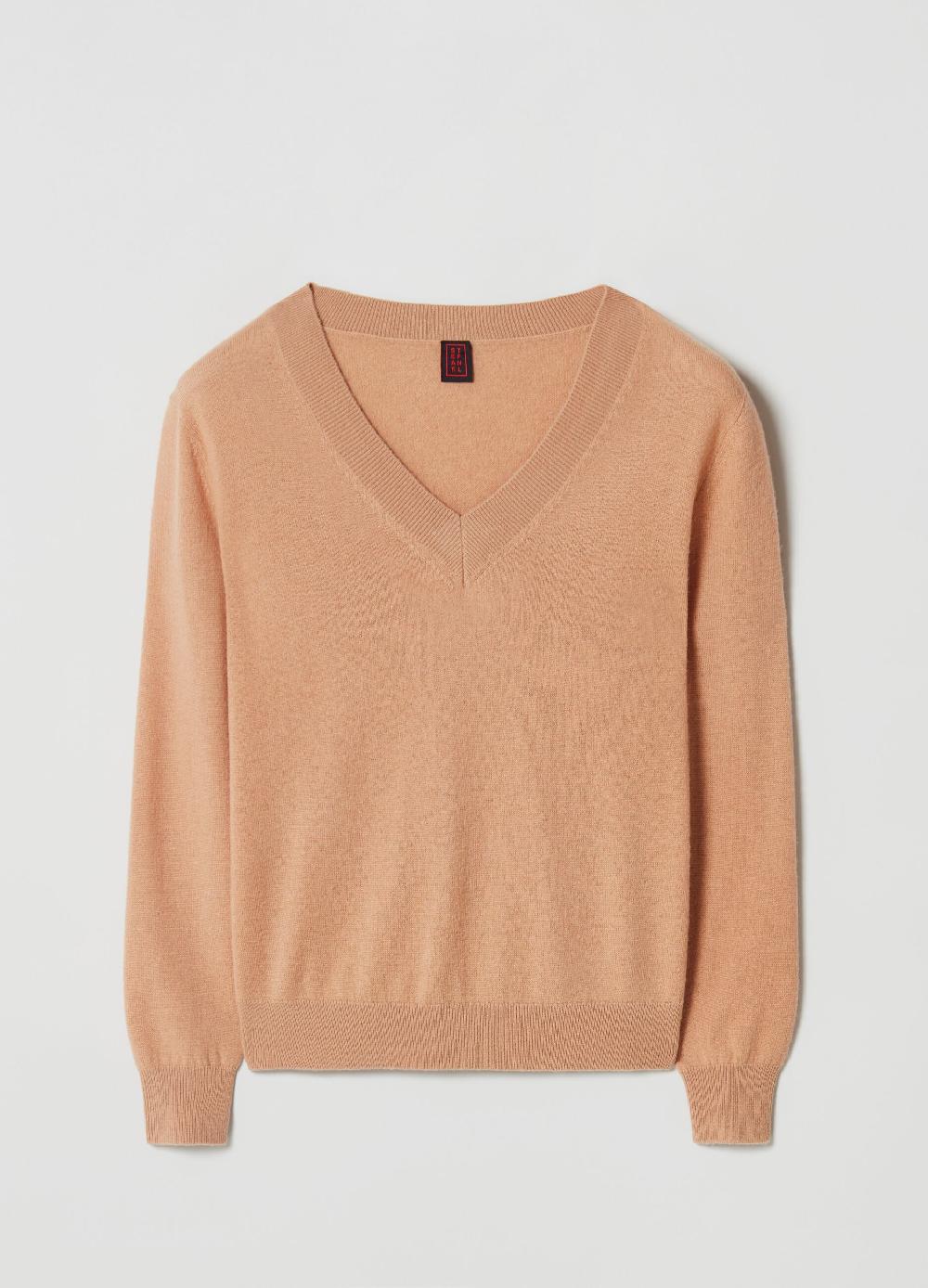 Stefanel Pullover in lana con scollo a V Moda