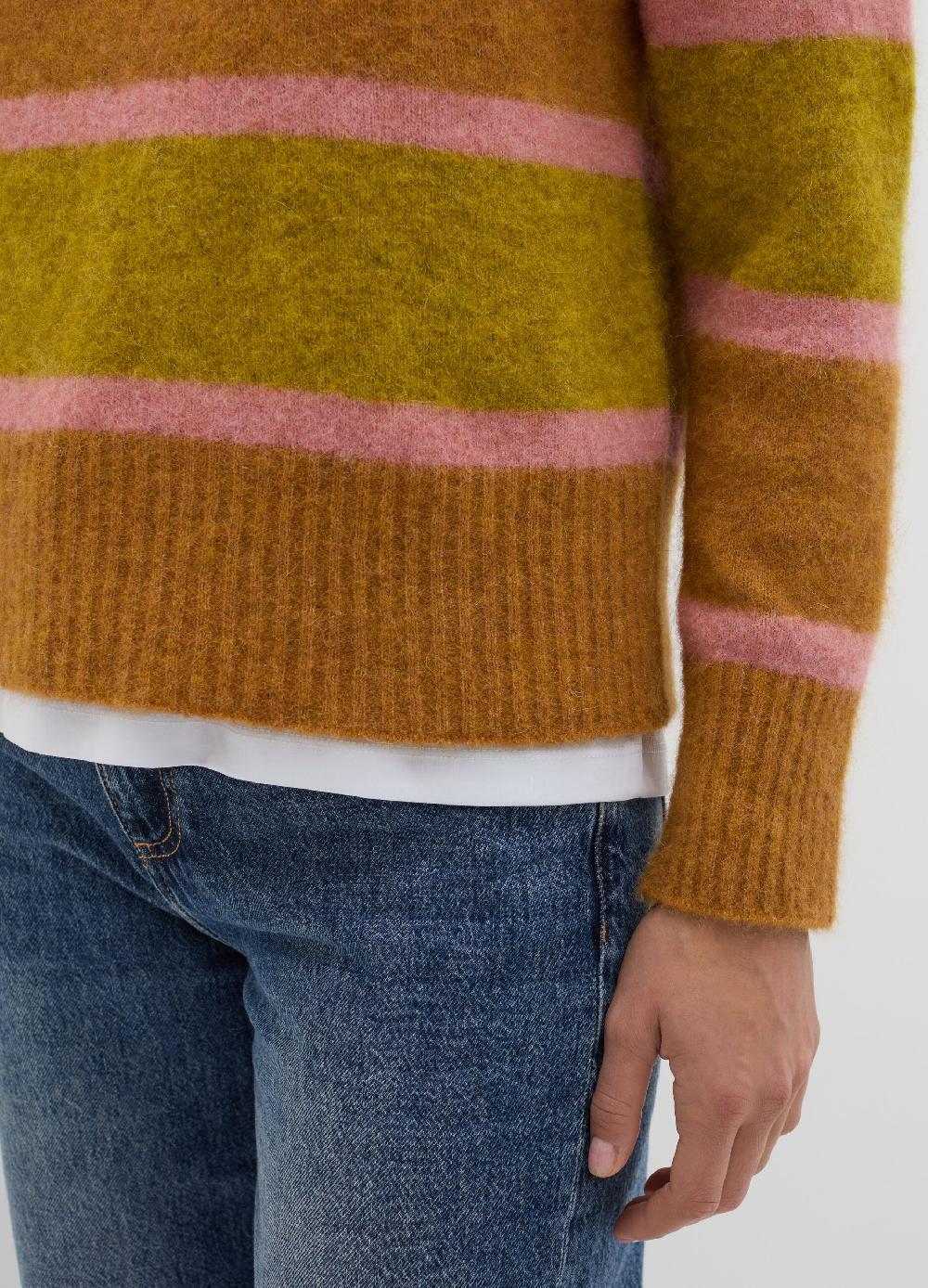 Stefanel Pullover in misto alpaca a righe Offerta speciale