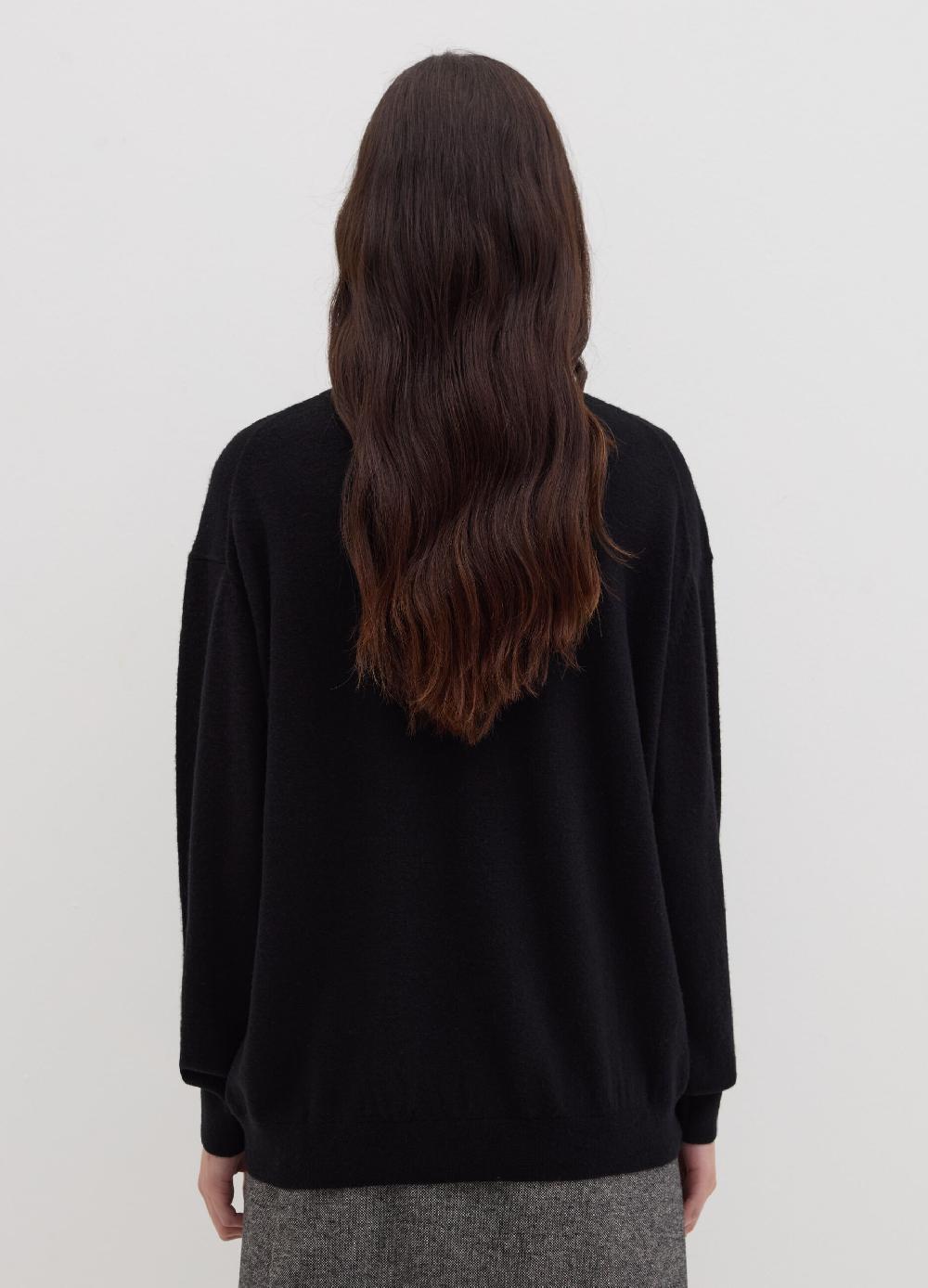 Stefanel Pullover in lana cardata a collo alto Grande vendita