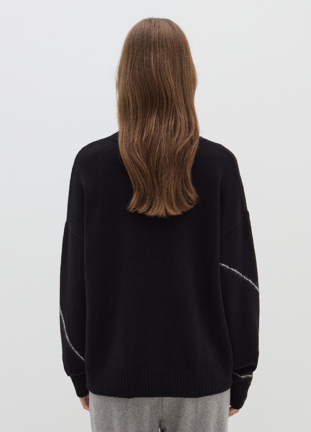 Stefanel Pullover con intarsio floreale Offerta esclusiva