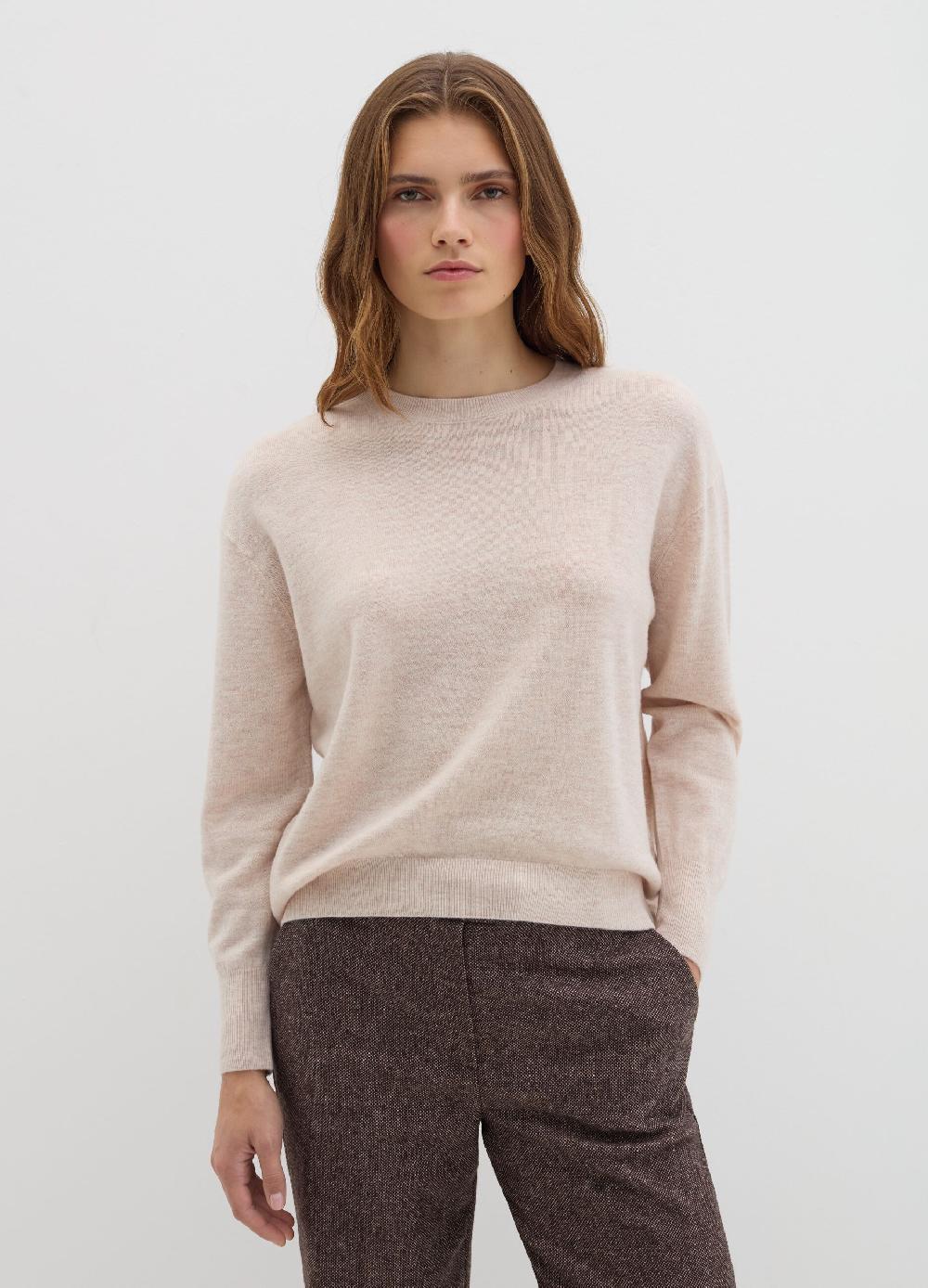 Stefanel Pullover girocollo in lana cardata Offerta Pasqua