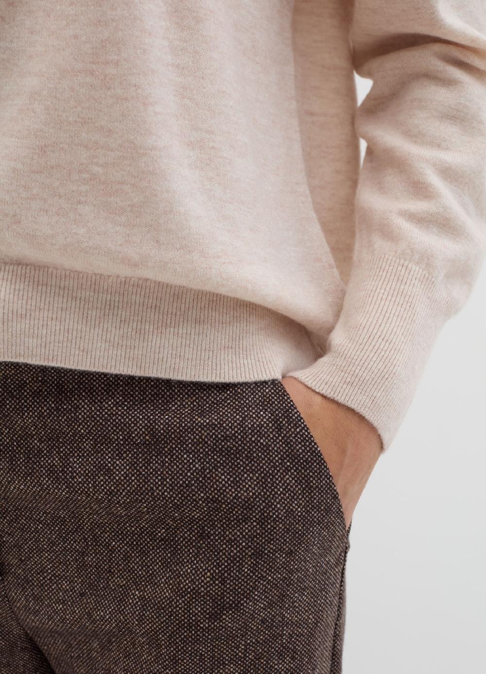 Stefanel Pullover girocollo in lana cardata Offerta Pasqua