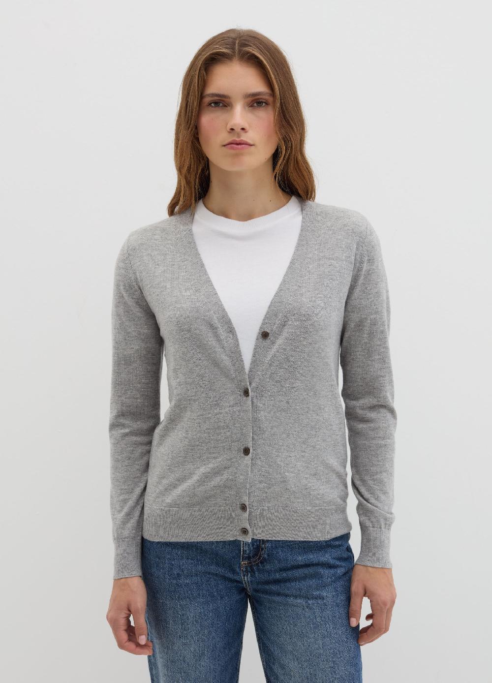 Stefanel Cardigan in lana e seta con scollo a V Online Outlet